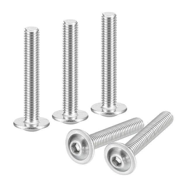 MewuDecor 1/4-20 X 4 (1/2" To 6" Available) Carriage Bolts Screws, Stainless Steel 18-8, Round Head, Square Neck, Fully Threaded, 10 PCS