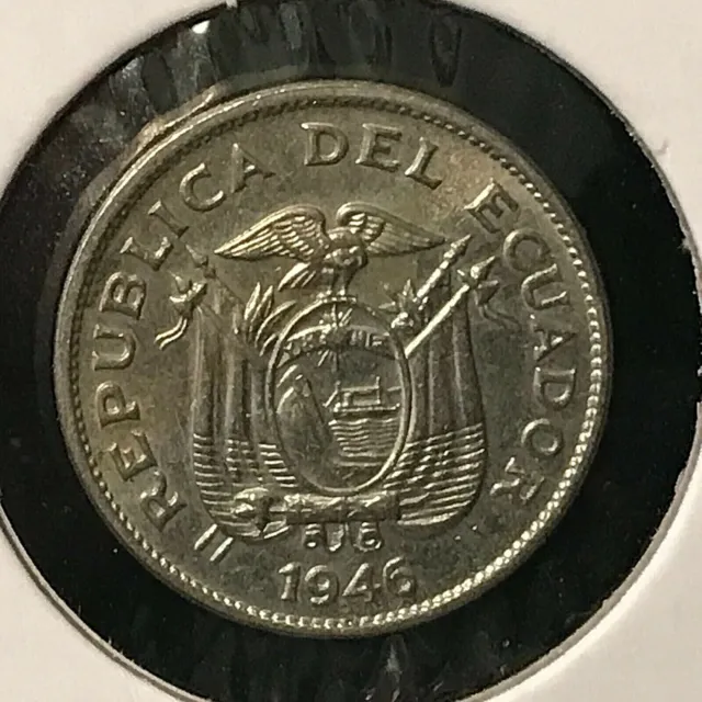 1946 Ecuador 10 Centavos High Grade Coin