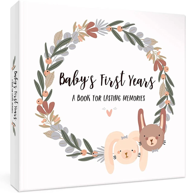 Keepsake Baby Memory Book for Boys and Girls – Timeless First 5 Year Baby Book –