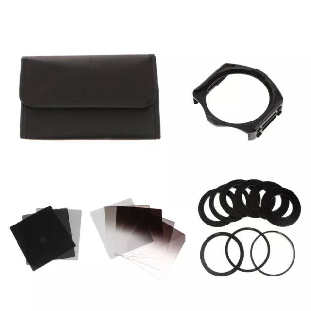 20 in 1 ND2 4 8 16 Square Filter Kit for Cokin P+Filter Holder+Adapter Rings