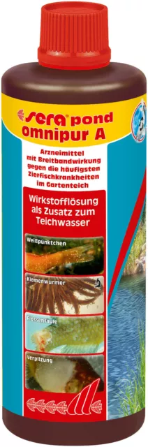 Packung Von 2 sera Pond Omnipur 500 ML (7570)