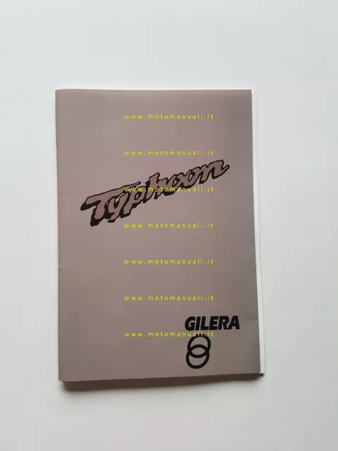 Gilera 50 Typhoon manuale uso manutenzione originale