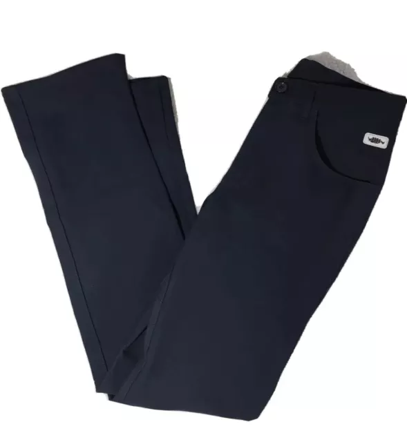 Pantaloni Donna Blu Taglia 40 Da Lavoro Casual Indumento Protezione stretch