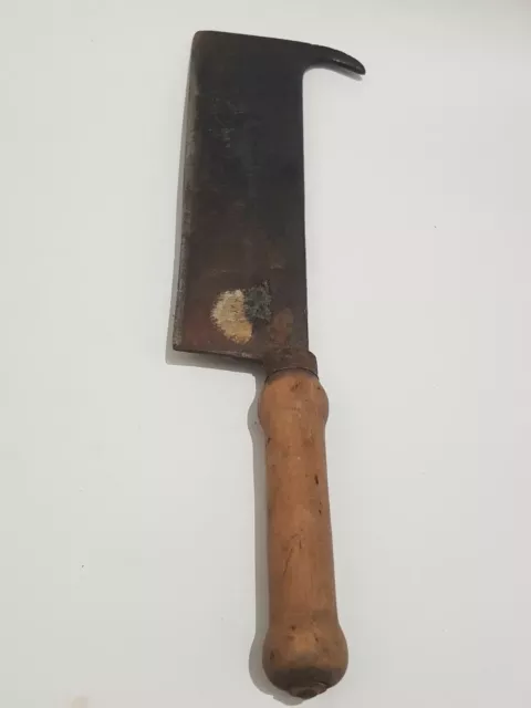 Antikes Beil Fleischerbeil  mit Holzgriff  Länge ca.39cm..7 cm breite