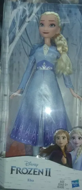 Disney Frozen Singing Elsa Fashion Doll with Music Wearing Blue Dress - E6852