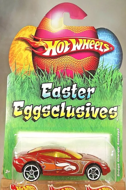 2009 Hot Wheels Easter Eggsclusives Series DODGE CHARGER CONCEPT Red w/White OH5