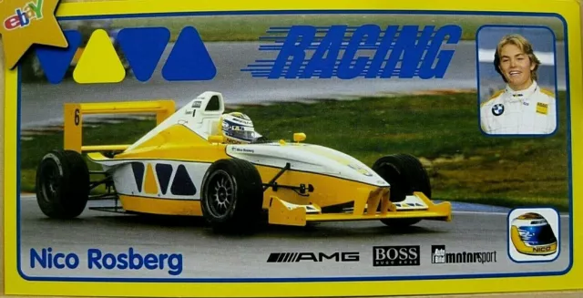 Original Formel Super A 3 Autogrammkarte NICO ROSBERG 2002 VIVA Racing BMW - 220