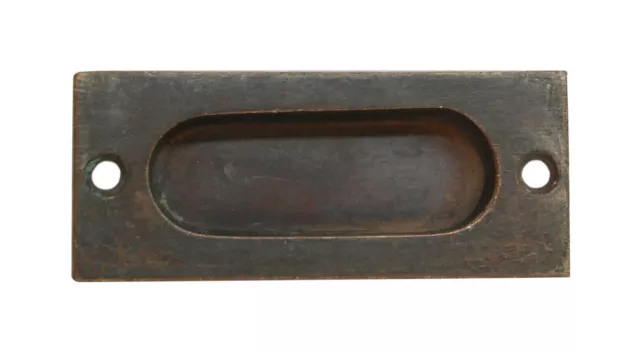 Antique Dark Patina Brass Window Sash Lift