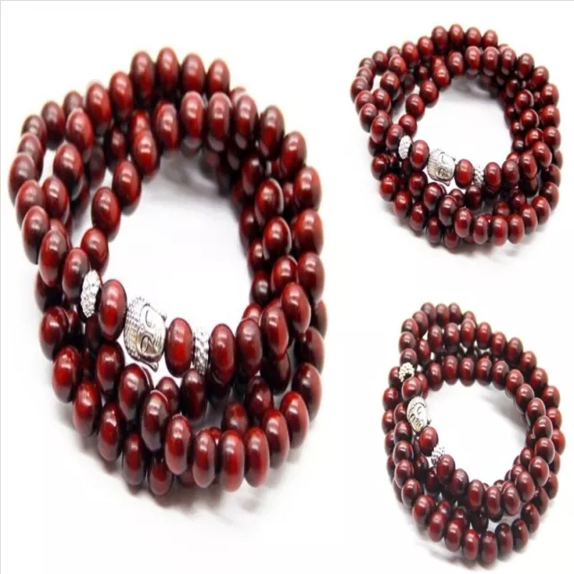 8mm red sandalwood Bracelet Bangle Artisan Ethnic Jewelry Lovers Formal Durable