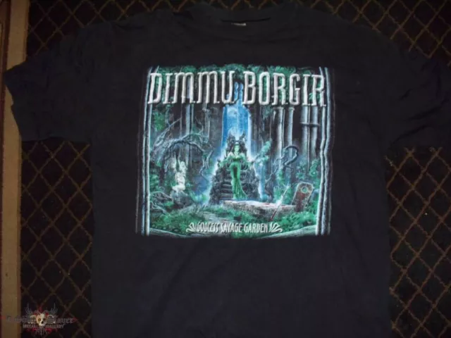 Very Rare Dimmu Borgir Eonian Shagrath Double-Sided T-Shirt Black Metal  Size 3XL