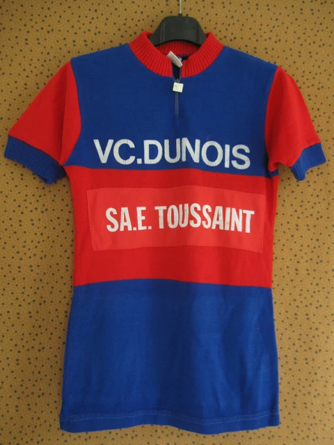 Maillot Cycliste Vintage Turino - VC 9è Lejeune - Années 70 - Taille 0/XS - Homme