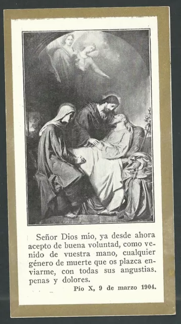 Estampa antigua de San Jose andachtsbild santino holy card santini