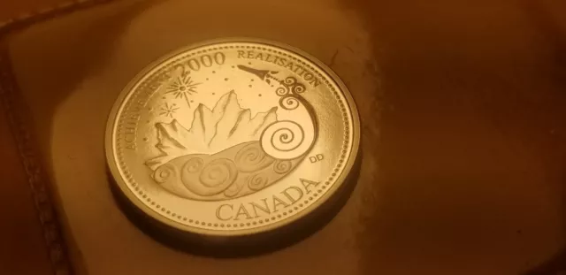 Canada 2000 Achievement Silver Gem Proof 25 cent Coin Millenium Series.