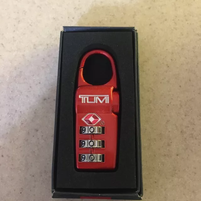 Tumi TSA Combination Lock New In Box, Red NWOT