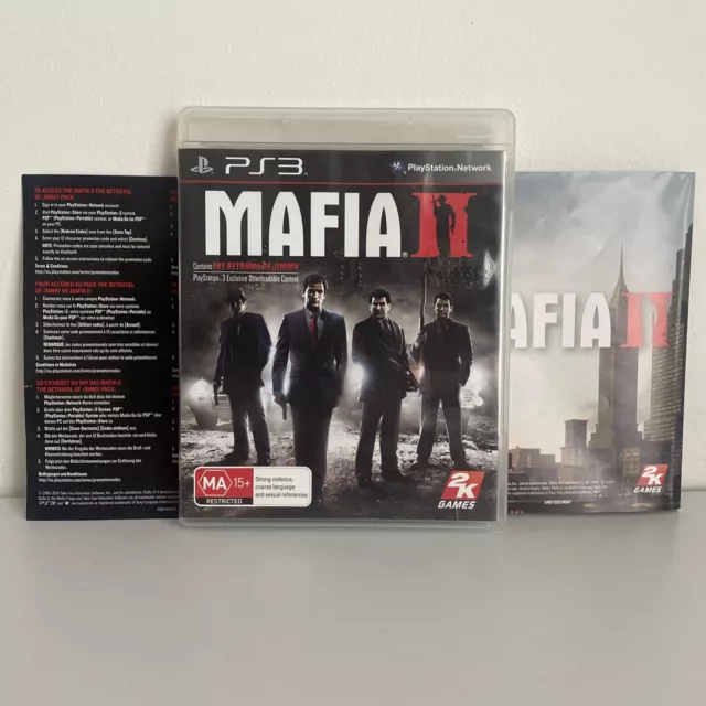 Mafia II 2 Playstation 3 PS3 MINT Condition With POSTER/ MAP Fast DISPATCH