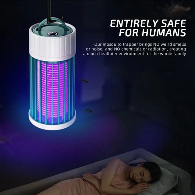 Elektrischer UV LED Insektenvernichter Insektenfalle Mückenlampe Fliegenfänger 8