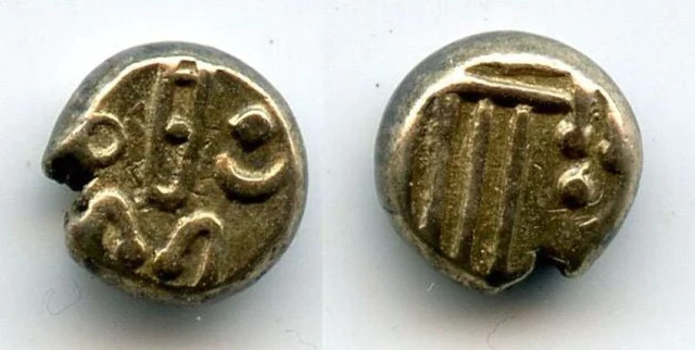 Rare gold fanam, Dutch VOC company in Tanjore?, c.1657-1784, SE India