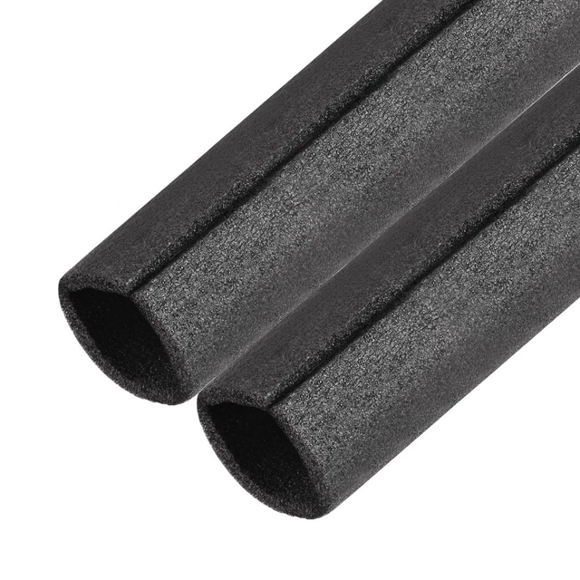 2 confezioni tubo di schiuma 1,64 piedi lunghezza 2,34 pollici ID 3,12 pollici OD copertura tubo cavo nero