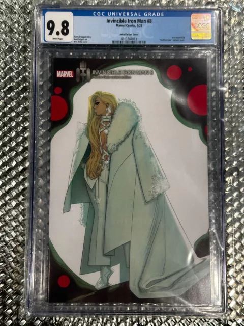🤖Invincible Iron Man #8🤖CGC 9.8 MINT🤖Anka Hellfire Gala Variant🤖FREE SHIP🤖