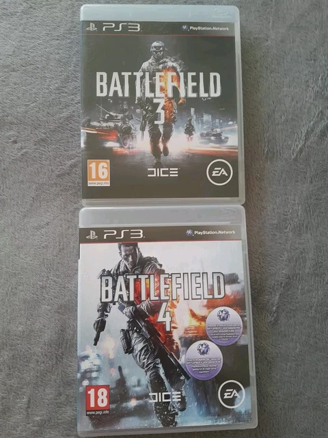 Lot De 2 Jeux PS3 : Battlefield 3 Et Battlefield 4 - Version Française PAL - Bon état