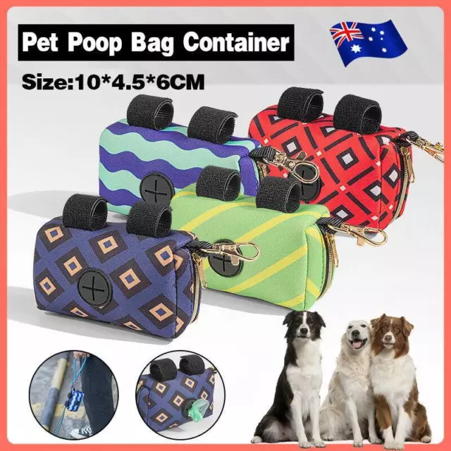 Pet Pouch Dog Poop Bag Container Dispenser Puppy Pick-Up Poo Waste Bags Holder