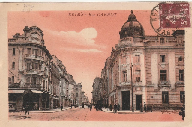 CPA 51 REIMS Rue Carnot