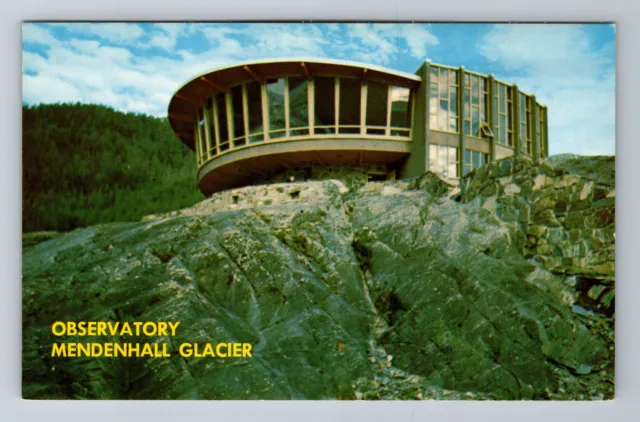 Juneau, AK-Alaska, Mendenhall Glacier Visitors Center Antique, Vintage Postcard