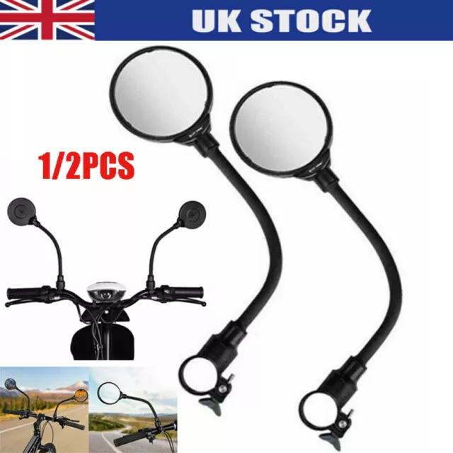 Bicycle Adjustable Rearview Mirror MTB Bike Handlebar Convex Rear View Mirrors