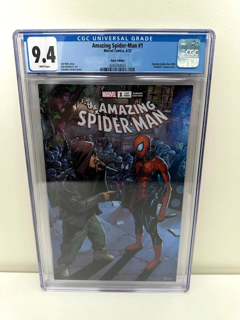 Amazing Spider-Man #1 Eminem Variant Cover Hustl CGC Graded 9.4 Marvel Comic