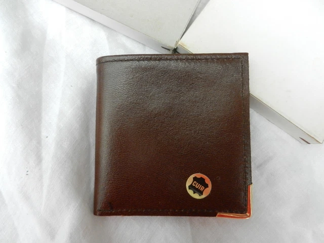 Porte-cartes Le Tanneur Couleur Havane - Vintage Années 1970 - Occasion
