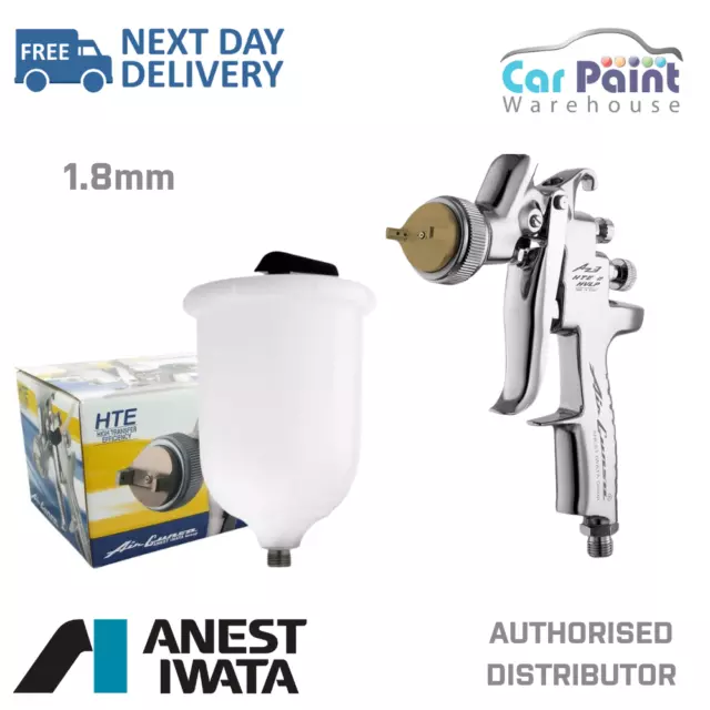 Anest Iwata AZ3 HTE 2 Gravity Feed Spray Gun Non Valved - 1.8mm Tip HTE2