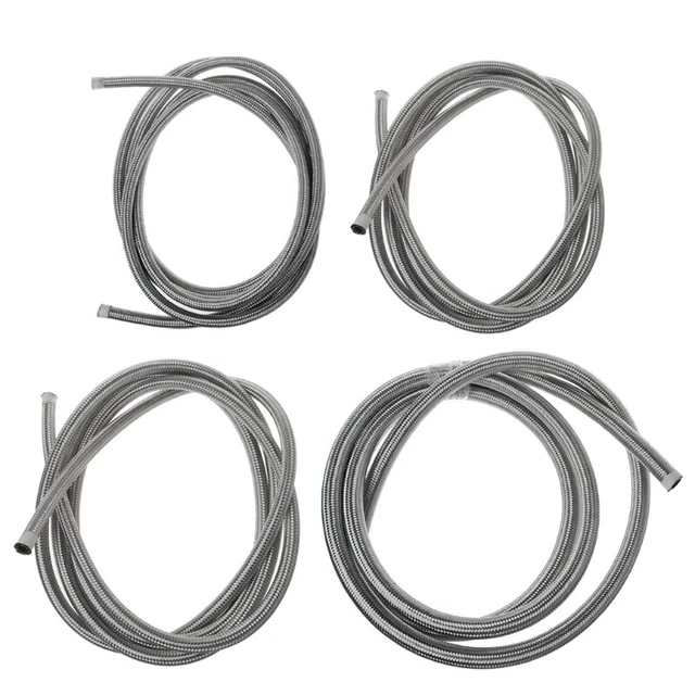 AN4 AN6 AN8 AN10Fuel line Hose Braided Nylon Stainless Steel Oil Hose Tubing
