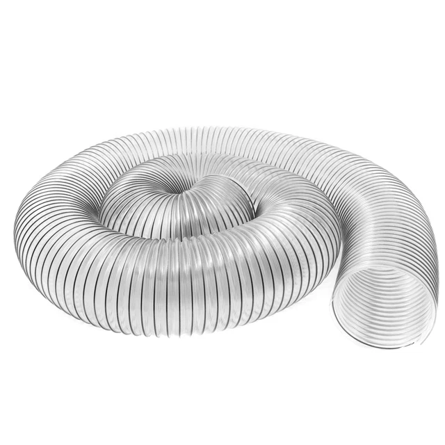 2-1/2&quote; x 10' Ultra Flex Clear Vue Heavy Duty PVC Dust Debris and Fume C...