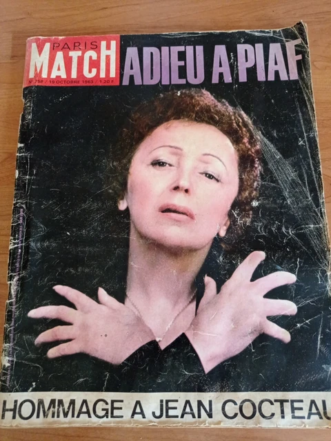 Rare Paris Match Journal Magazine 1963 N 758 Cocteau