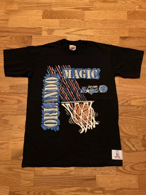 90s Orlando Magic Double Sided 'Wizard' Print T-shirt