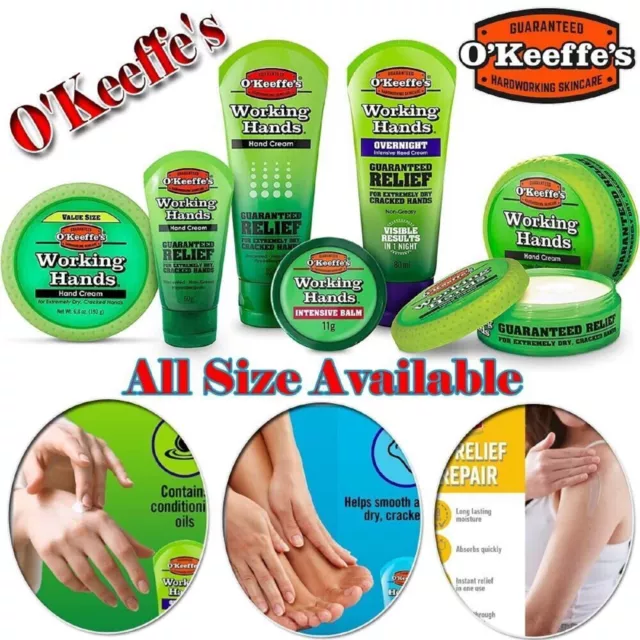 O'Keeffe's Working Hands & Foot & Skin Cream For Dry Cracked Split Hand & Foot..