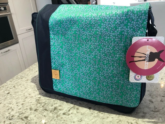 Baby changing bag with bottle holder, mat and pouch Lassig Blossy Navy
