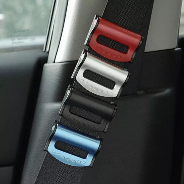 2PCS Car Safety Seat Belt Buckle Clip Seatbelt Stopper Adjuster Clip Seat B^^i