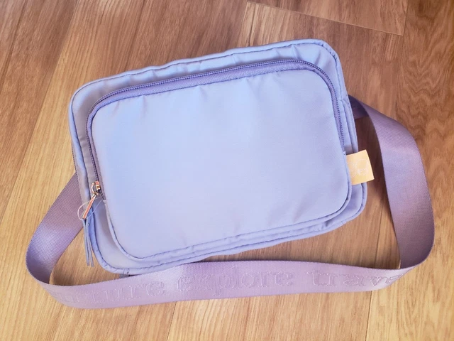 Samantha Brown To Go Convertible Travel Sling Lilac Crossbody Waist Belt Bag $33 3