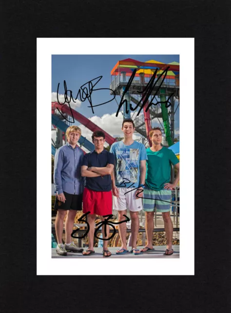 8X6 Mount THE INBETWEENERS 2 Cast Multi Signed PHOTO Print Ready To Frame