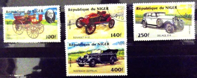 Briefmarkensatz Oldtimer Republik Niger 1984 - gestempelt