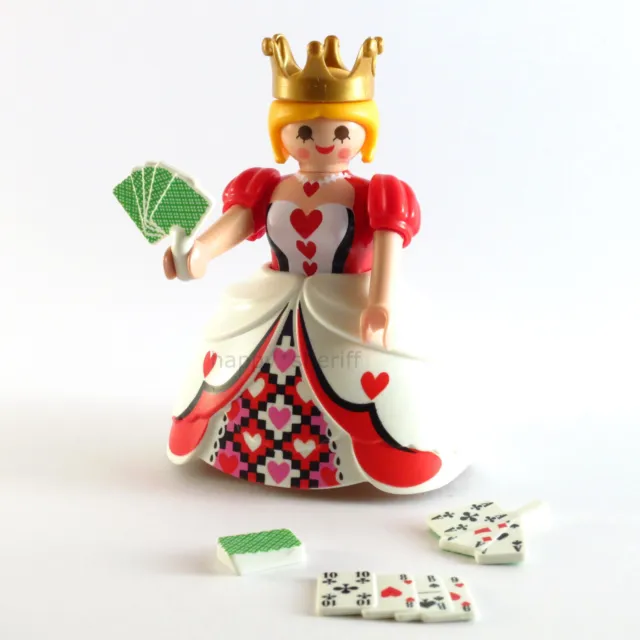 Playmobil Queen Of Hearts Royal Lady Figure avec Cartes à Jouer Série 10 6841