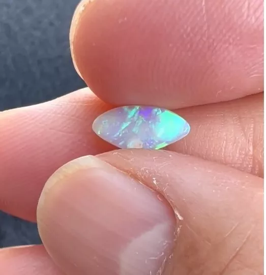 Australian Lightning Ridge Solid Crystal Opal Gemstone Polished for Ring Pendant