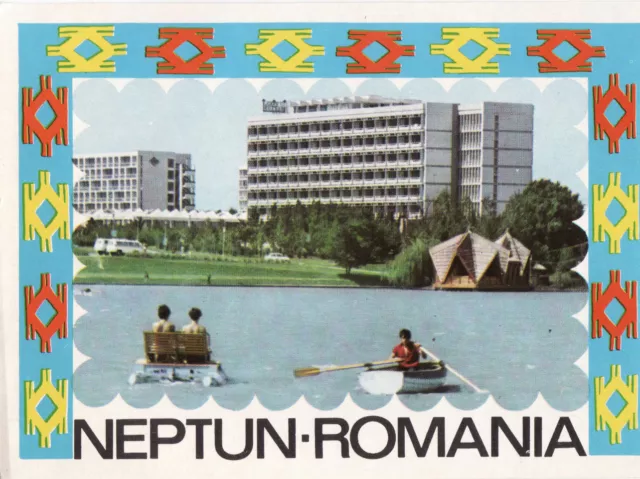 Vintage Luggage label Hotel Neptun Romania #2