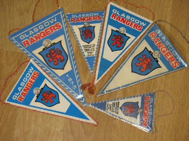 Glasgow Rangers fanion vintage foot football banderin pennant