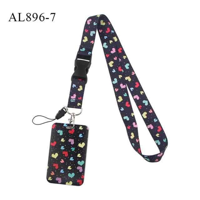 ID Holder Rope Work Card Phone Lanyard USB Badge Holder Neck Strap Detachable√