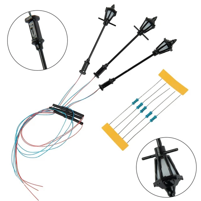 LAMPADAIRES DEL L' Chelle HO Pour Mod Le De Chemin De Fer Ensemble De 8 De 276320927309