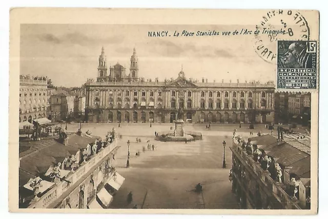 54  Nancy  La Place Stanislas Vue De L Arc De Triomphe