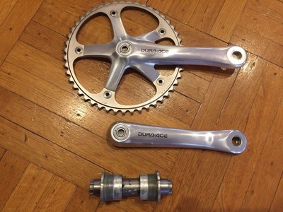 SHIMANO DURA ACE Track FC-7710 170mm NJS JAPAN Crankset + Bottom ...