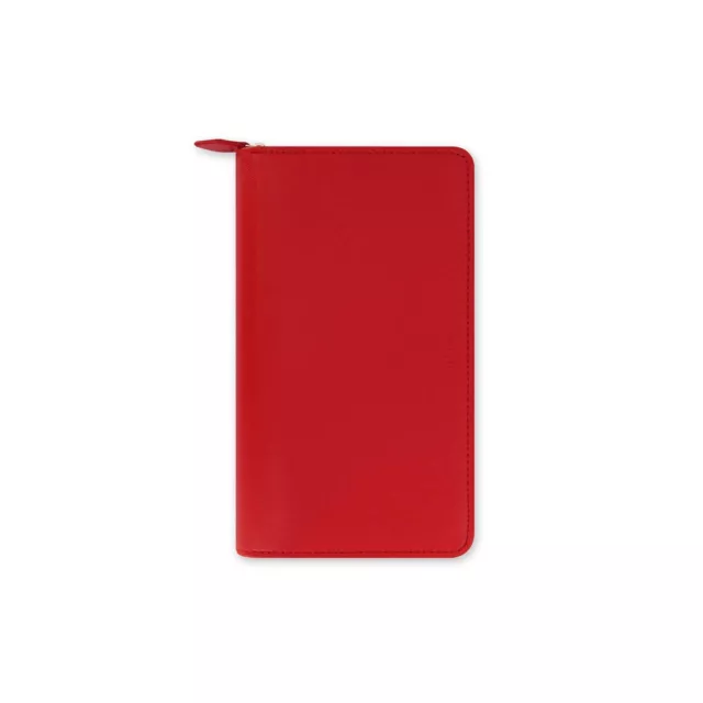 Filofax Compact Saffiano Zip Poppy Organiser